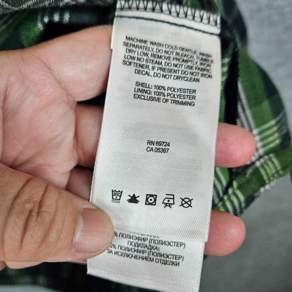 Columbia Button Up Flannel Plaid Long Sleeve Cotton Men's Shirt Size L - Picture 8 of 8